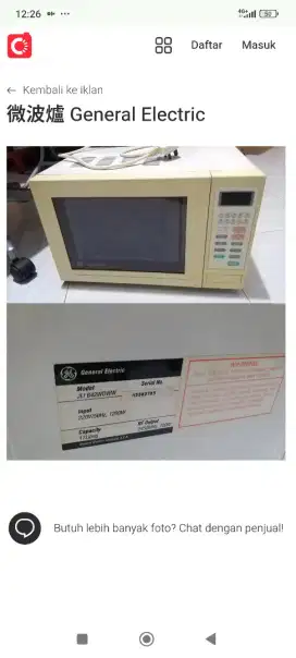 Microwave General Electric