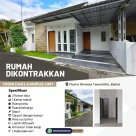 Disewakan Rumah Cluster Dekat Kampus UMY