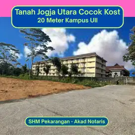 Tanah Jogja Cocok Buat Kost Ekslusif, 20 Meter Kampus UII, 400 Jutaan
