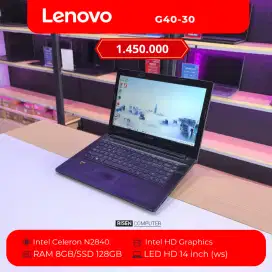 Laptop Lenovo G40-30 Intel Celeron N2840 RAM 8GB SSD 128GB HD 14inch