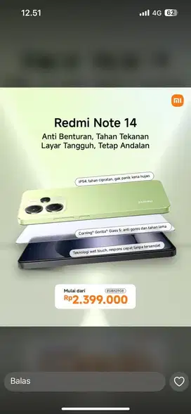 Redmi note 14 8/256