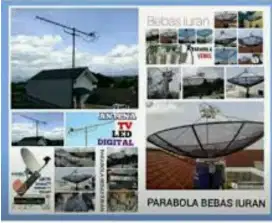Ahli jasa pasang antena TV digital service parabola dan camera CCTV