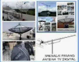 Spesialis pasang antena TV digital service parabola dan camera CCTV