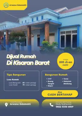 Rumah/Disewakan Dijual Siap Huni Lokasi Kisaran Barat