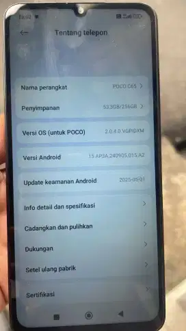 poco C65 ram 8/256NFC