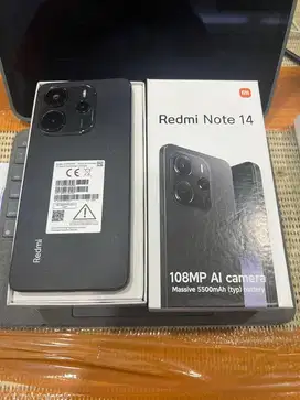 Redmi note 14 8/128gb midnight black ex garansi resmi