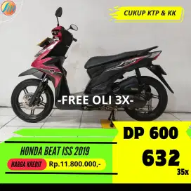HONDA BEAT ISS TAHUN 2019 KREDIT MURAH DP CUMA 600RIBU ANGSURAN RENDAH