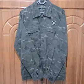 Kemeja Jaket Pria BGSR ARMY SIZE M