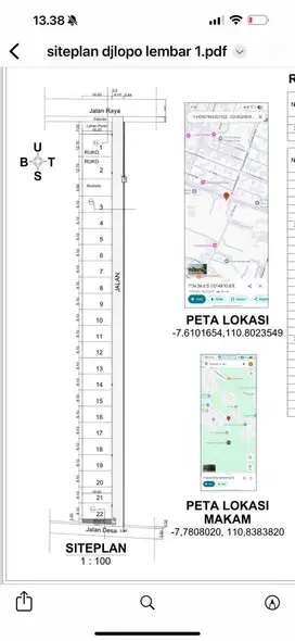 tanah kavlingan daerah solobaru lingkungan elite depan jalan raya