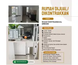 Disewakan Rumah dalam Perumahan di Gresik