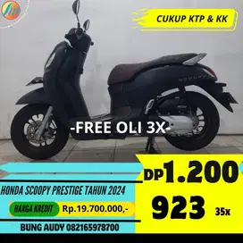 HONDA SCOOPY PRESTIGE TAHUN 2024 GRATIS KIRIM SEJABODETABEK, SIAP PAKE
