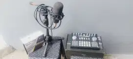 Soundcard k1 mic bm 800 dan stand mic siap pakai murah