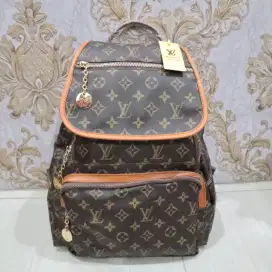 Tas Ransel Wanita Monogram Cantik Elegan, stylish buat kerja & kuliah