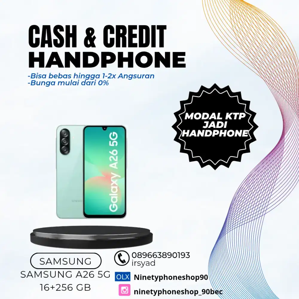 Samsung A26 5G 8/256 gb cash & credit tanpa dp