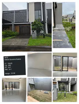 Dijual rumah eldora suvarna sutera mewah ada kolam dan besar siap huni