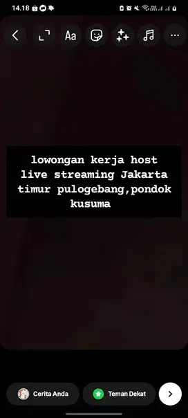 host live jakarta timur