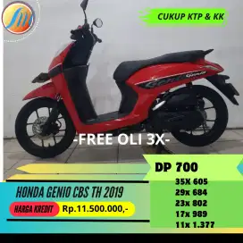 HONDA GENIO CBS TH 2019 FREE KIRIM SEJABODETABEK DAN BERGARANSI