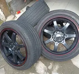 Velg ori HSR boroko tjh R17 pcd 4x100/114 tinggal pasang