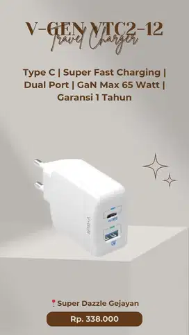 V-GEN VTC2-12 Travel Charger