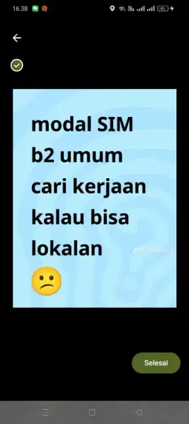 Cari kerjaan Bawak mbl kalau ada ajukan