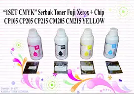 1SET CMYK Serbuk Toner Fuji xerox CP105 CP205 CP215 CM205  Berkualitas
