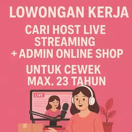 Host Live Streaming + Admin online shop