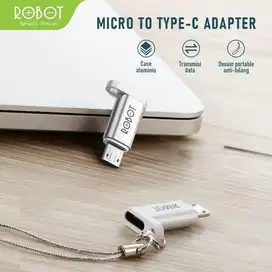 ADAPTER ROBOT RT-OTG01 TYPE-C TO MICRO USB SMALL & PORTABLE