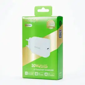 ROBOT RT-GC02 Kepala Adaptor Batok Charger Smartphone GaN 30W
