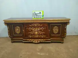 Bufet tv ukiran spanyol new full kayu jati