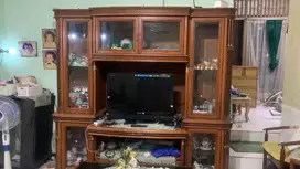 Buffet lemari tv dan pajangan dari Jati