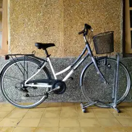 Sepeda Polygon Sierra Alloy Abu-abu Putih
