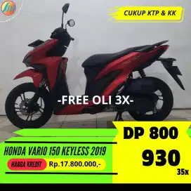 HONDA VARIO 150 KEYLESS 2019 KREDIT DP CUMA 500RIBU ANGSURAN RENDAH