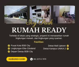 Rumah Siap Huni Ivy Park Citraland 2LT Semi Furnish Kawasan BSB City