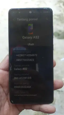 Samsung A52 ram 8/128