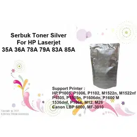 Serbuk Toner Xenuine Silver Cartridge 85A CE285A P1102 P1102w M1132