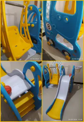 Labeille KC 517 C 3in1 Luxury Otto / London Bus Slide Swing Basketball
