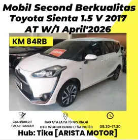 Toyota Sienta 1.5 V AT W/1 April 2026