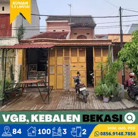 Rumah dijual 1,5 Lt. Vila Gading Baru, Kebalen 15 menit Stasiun Bekasi