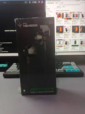 Earphone Gaming NYK Nemesis EG-03 ORTHON, Kondisi Baru