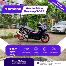 Yamaha Aerox Cyber City Boreup modif Tahun 2022 Stnk Hilang pajak off