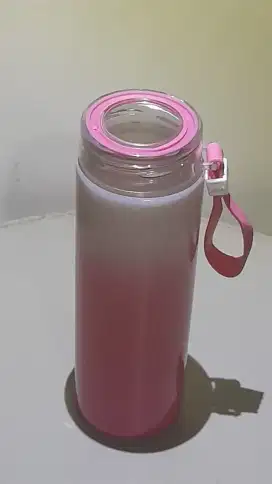 Dijual murah Thumbler Kaca warna Pink 500 ml.