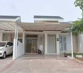 Kanopi model minimalis kekinian cet putih murah
