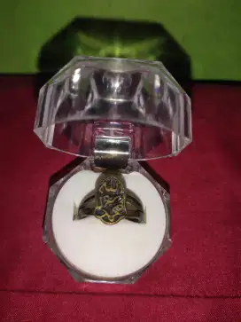 Cincin Perak terompah lafadz Muhammad Rasulullah