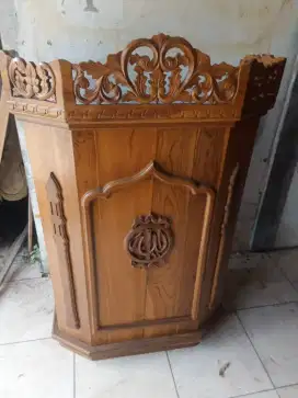 Mimbar Masjid Podium Jati Ukir jepara