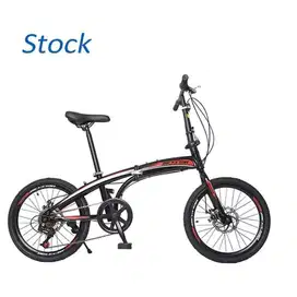 New / Baru Sepeda Lipat Merk Bicystar 20 Inch - Black