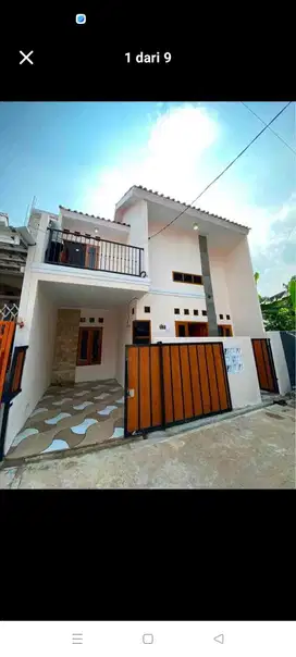 Rumah mewah 2 lantai lokasi pinggir jalan