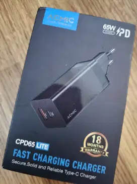Charger Laptop dan Handphone Super Fast 65 watt USB & Type C