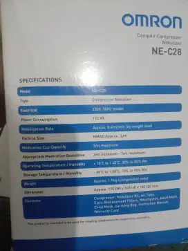DIJUAL OMRON NEBULUZER NE C 28 ORI