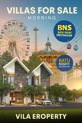 Dijual rumah Villa lokasi strategis depan BNS kota Batu
