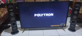BU. Polytron 43 inchi, digital speaker tower